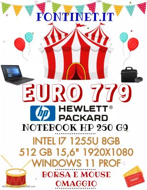  NOTEBOOK HP INTEL I7 8GB DDR4 SSD M2 512GB MONITOR 15,6 WINDOWS 11